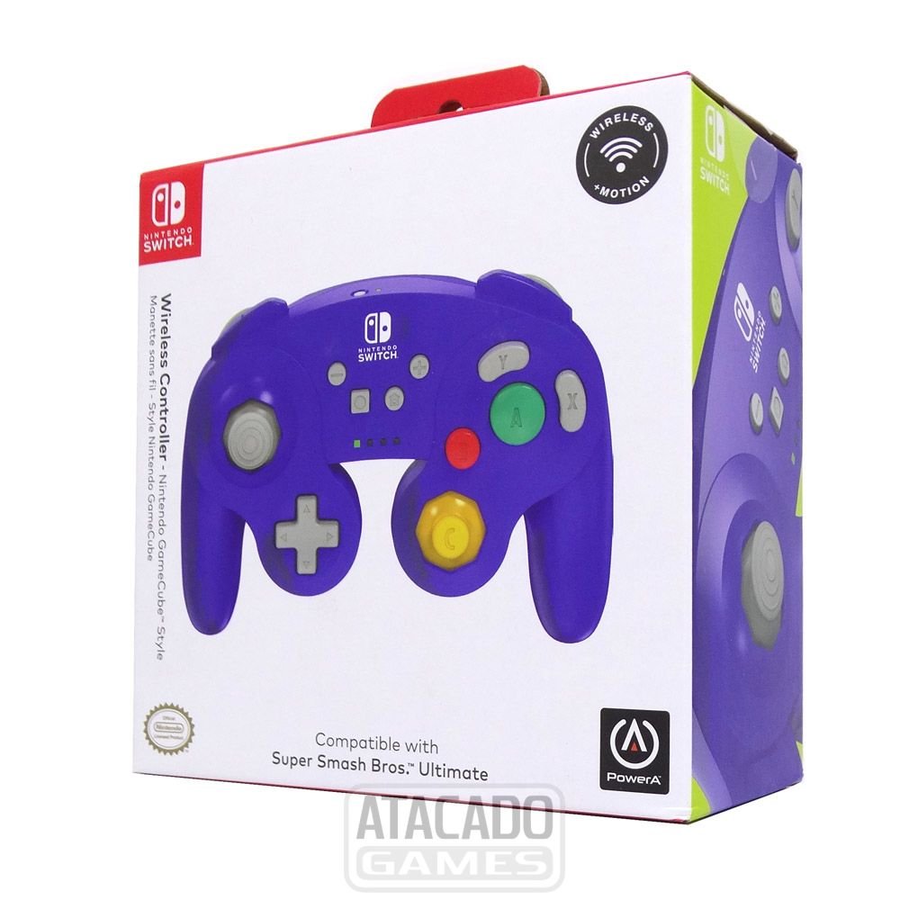 PowerA Mando Inalámbrico GameCube Nintendo Switch Púrpura
