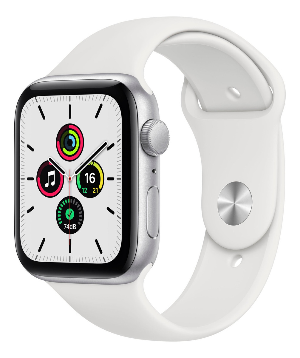 Apple Watch 6 (gps) - Caja De Aluminio Silver De 40 Mm - Correa Deportiva  white | Metajuego